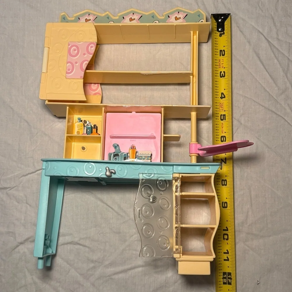 Barbie All Around Home Bedroom Playset 2000 Incomplete Set EUC